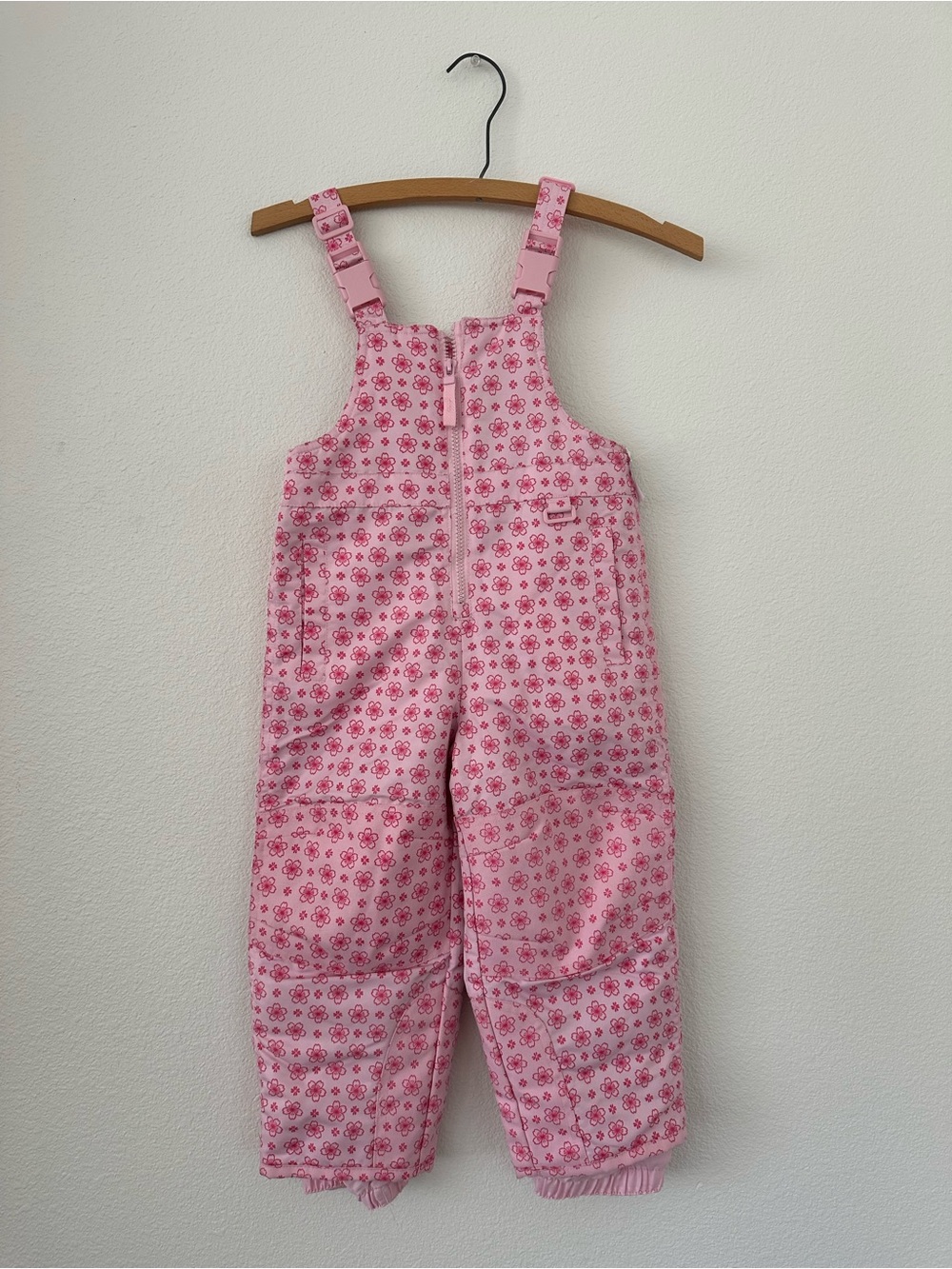 Circo Pink Floral Snow Overalls